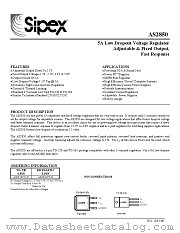 AS2850YT-X datasheet pdf Sipex Corporation