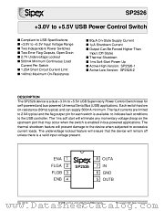 SP2526-2EN/TR datasheet pdf Sipex Corporation