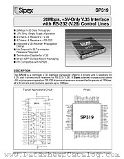 SP319 datasheet pdf Sipex Corporation