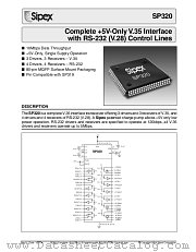 SP320ACF datasheet pdf Sipex Corporation