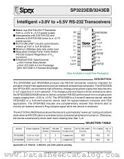 SP3243EBCY/TR datasheet pdf Sipex Corporation