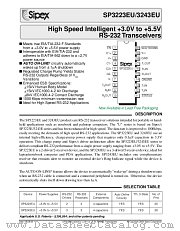 SP3243EUEY datasheet pdf Sipex Corporation