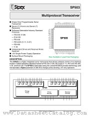 SP503 datasheet pdf Sipex Corporation