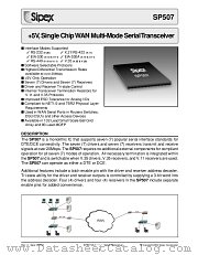 SP507CF datasheet pdf Sipex Corporation