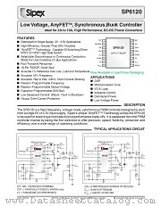 SP6120CY/TR datasheet pdf Sipex Corporation