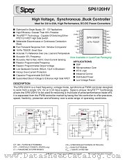 SP6120HVCY/TR datasheet pdf Sipex Corporation