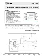SP6132HEU/TR datasheet pdf Sipex Corporation