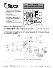 SP6134HVLED datasheet pdf Sipex Corporation
