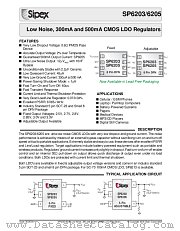 SP6203ER-3.0 datasheet pdf Sipex Corporation