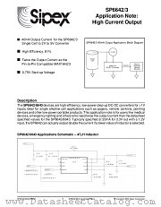 SP6642UEB datasheet pdf Sipex Corporation