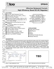 SP6649 datasheet pdf Sipex Corporation