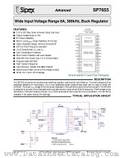 SP7655ER/TR datasheet pdf Sipex Corporation