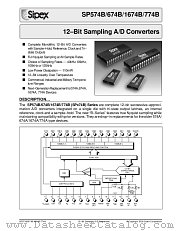 SP774BS datasheet pdf Sipex Corporation