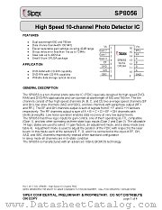 SP8056 datasheet pdf Sipex Corporation