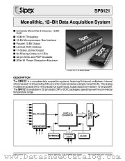 SP8121JS datasheet pdf Sipex Corporation
