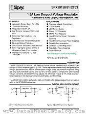 SPX29151T5-1.8/TR datasheet pdf Sipex Corporation