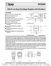 SPX2920M3 datasheet pdf Sipex Corporation