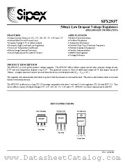 SPX2937U3-8.0 datasheet pdf Sipex Corporation