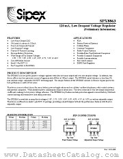 SPX8863M5-1.8 datasheet pdf Sipex Corporation
