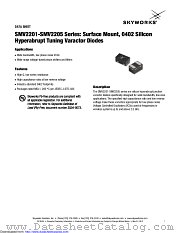 SMV2202-040LF datasheet pdf Skyworks Solutions