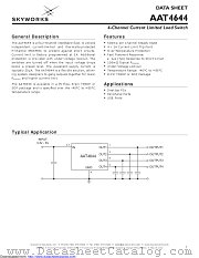 AAT4644IHS-T1 datasheet pdf Skyworks Solutions