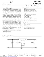 AAT4280IGU-2-T1 datasheet pdf Skyworks Solutions