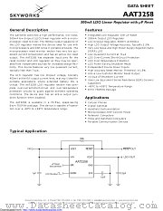 AAT3258ITS-2.8-Y-T1 datasheet pdf Skyworks Solutions