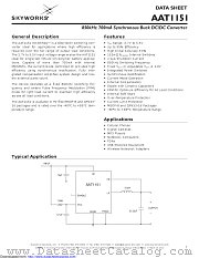 AAT1151IVN-2.5-T1 datasheet pdf Skyworks Solutions