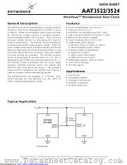 AAT3522IGY-2.63-200-T1 datasheet pdf Skyworks Solutions