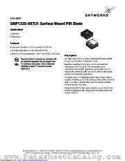 SMP1325-087LF datasheet pdf Skyworks Solutions