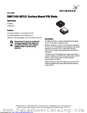 SMP1345-087LF datasheet pdf Skyworks Solutions