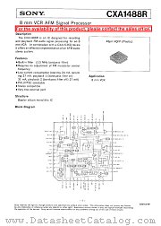 CXA1488R datasheet pdf SONY