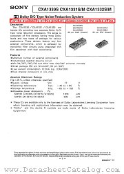 CXA1330S datasheet pdf SONY