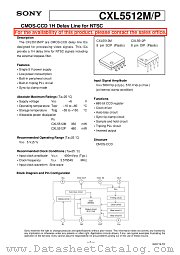 CXL5512M/P datasheet pdf SONY