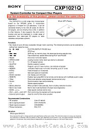 CXP1021Q datasheet pdf SONY