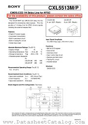 CXL5513M/P datasheet pdf SONY