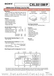 CXL5515M/P datasheet pdf SONY