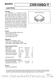 CXB1558Q-Y datasheet pdf SONY