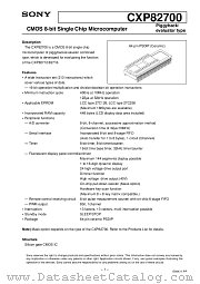 CXP82700 datasheet pdf SONY
