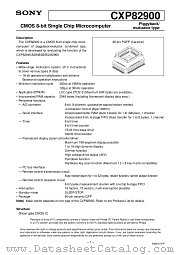 CXP82900 datasheet pdf SONY