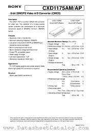 CXD1175AM/AP datasheet pdf SONY
