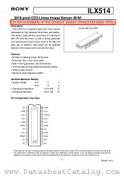 ILX514 datasheet pdf SONY