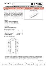 ILX703A datasheet pdf SONY