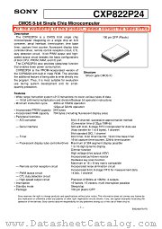 CXP822P24 datasheet pdf SONY