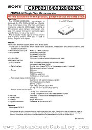 CXP82320 datasheet pdf SONY