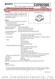 CXP82300 datasheet pdf SONY