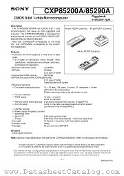 CXP85200A datasheet pdf SONY
