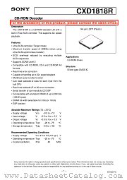 CXD1818R datasheet pdf SONY