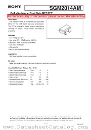SGM2014AM datasheet pdf SONY