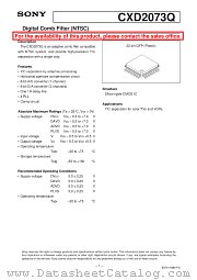 CXD2073Q datasheet pdf SONY